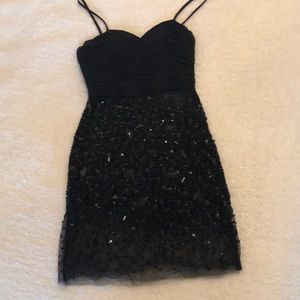 Black sparkly tight dress